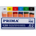 Conuri Gutta Percha .02 Taper, Asortate Nr.45-80, pentru Obturare Canale Radiculare, Prima, 120 Bucati