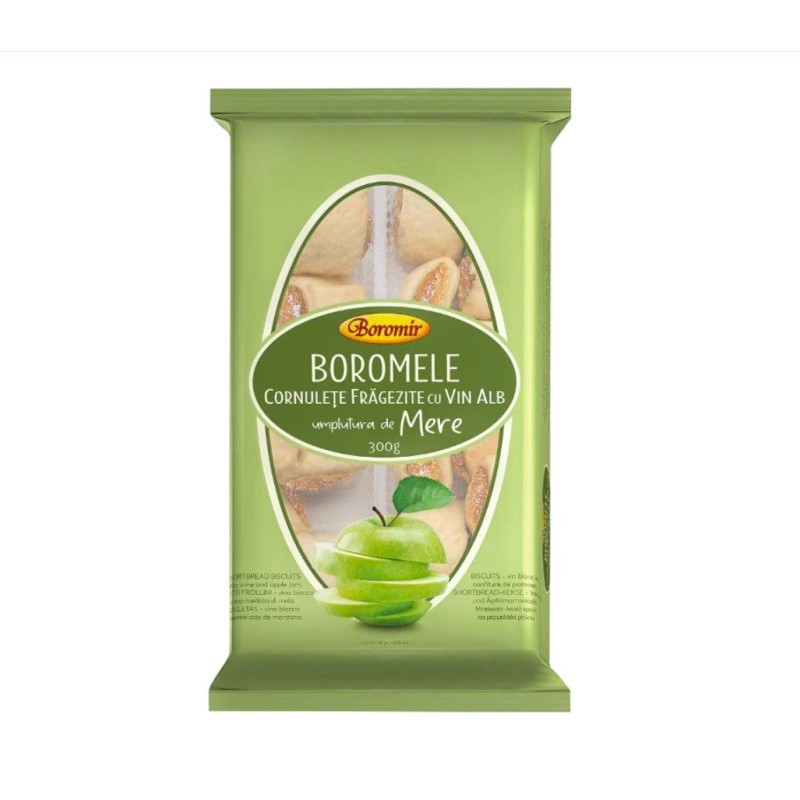 Cornulete cu Vin Alb si Gem de Mere Boromir, 300 g