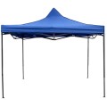 Cort Tip Pavilion Metalic pentru Gradina, Z Tools, Albastru, Impermeabil 3 x 3 m