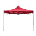 Cort Tip Pavilion Metalic pentru Gradina, Z Tools, Rosu, Impermeabil 3 x 3 m