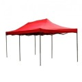 Cort Tip Pavilion Metalic pentru Gradina, Z Tools, Rosu, Impermeabil 3 x 6 m