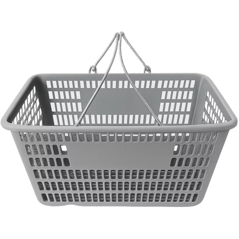 Cos de Cumparaturi din Plastic Reciclabil, 30 l, cu Maner din Inox, Smart Heater