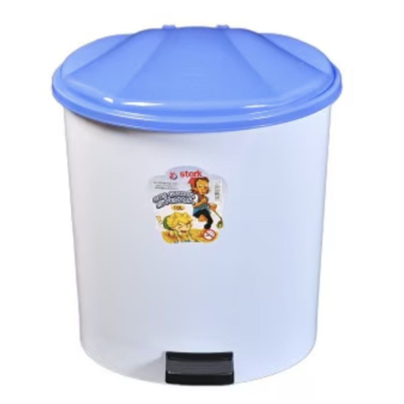 Cos de Gunoi cu Pedala, Capacitate 10 l, Albastru, Sterk Plast