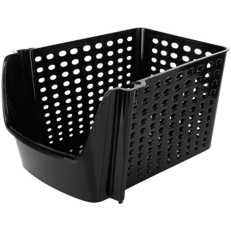 Cos Depozitare Legume, Plastic, Negru, 29 x 21 x 16 cm, Vilde