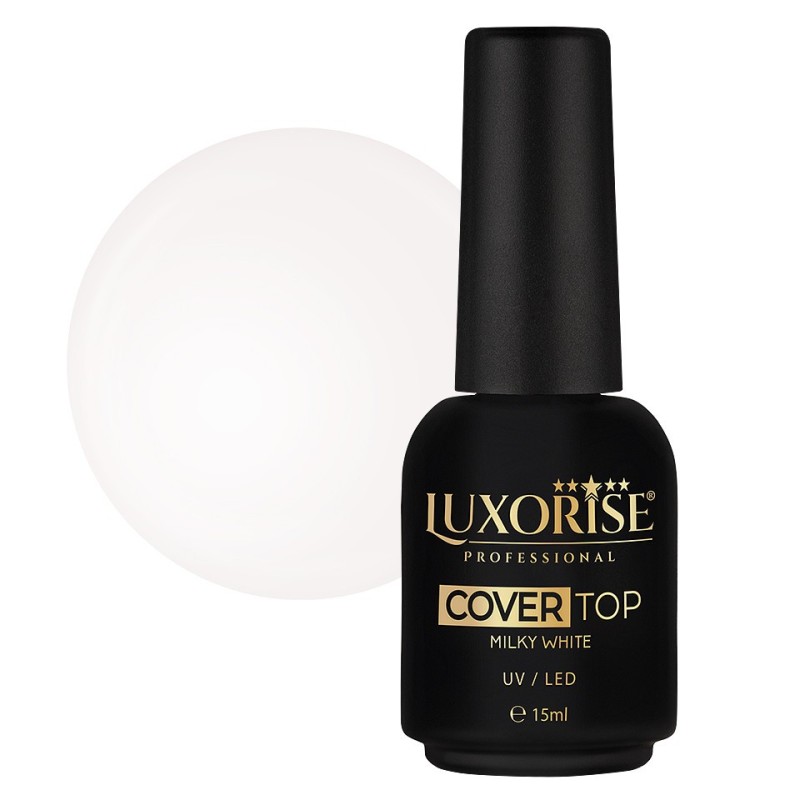 Cover Top Coat Milky White Luxorise, 15 ml