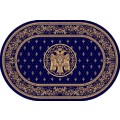 Covor Bisericesc Oval, 100 x 200 cm, Albastru, Lotos 15032/810