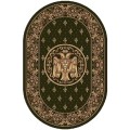 Covor Bisericesc Oval, 100 x 200 cm, Verde, Lotos 15032/210