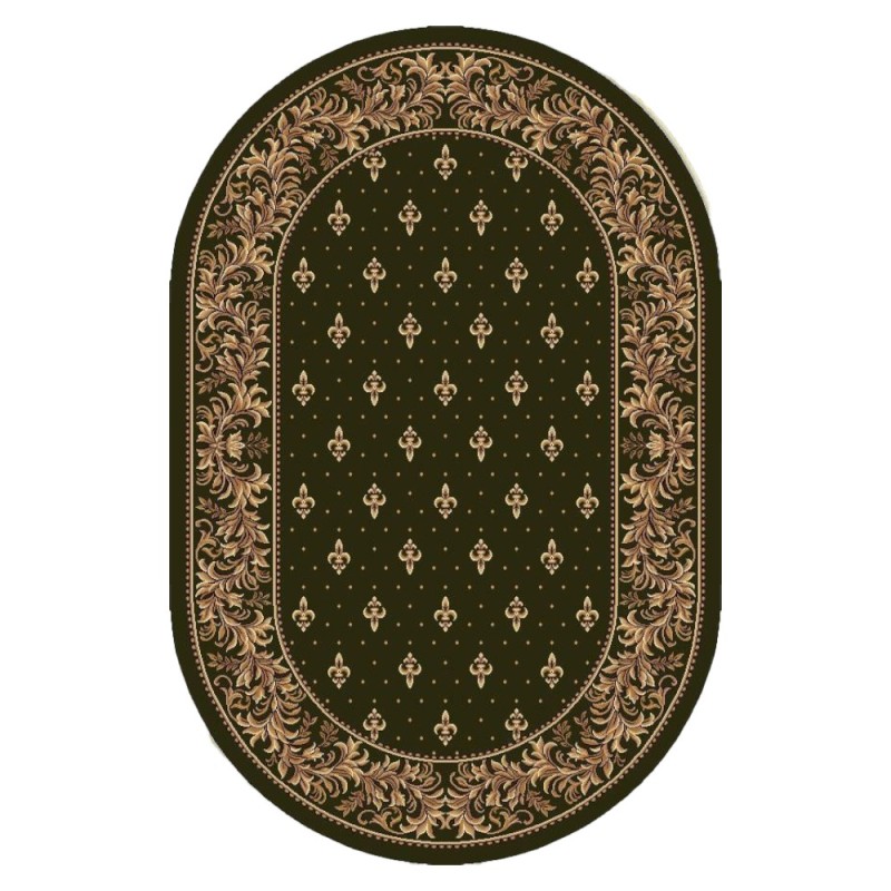 Covor Bisericesc Oval, 100 x 200 cm, Verde, Lotos 15033/310