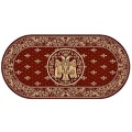 Covor Bisericesc Oval, 120 x 170 cm, Rosu, Lotos 15077/210