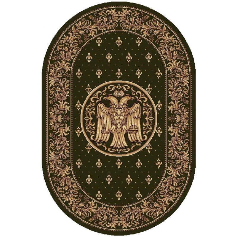 Covor Bisericesc Oval, 150 x 230 cm, Verde, Lotos 15032