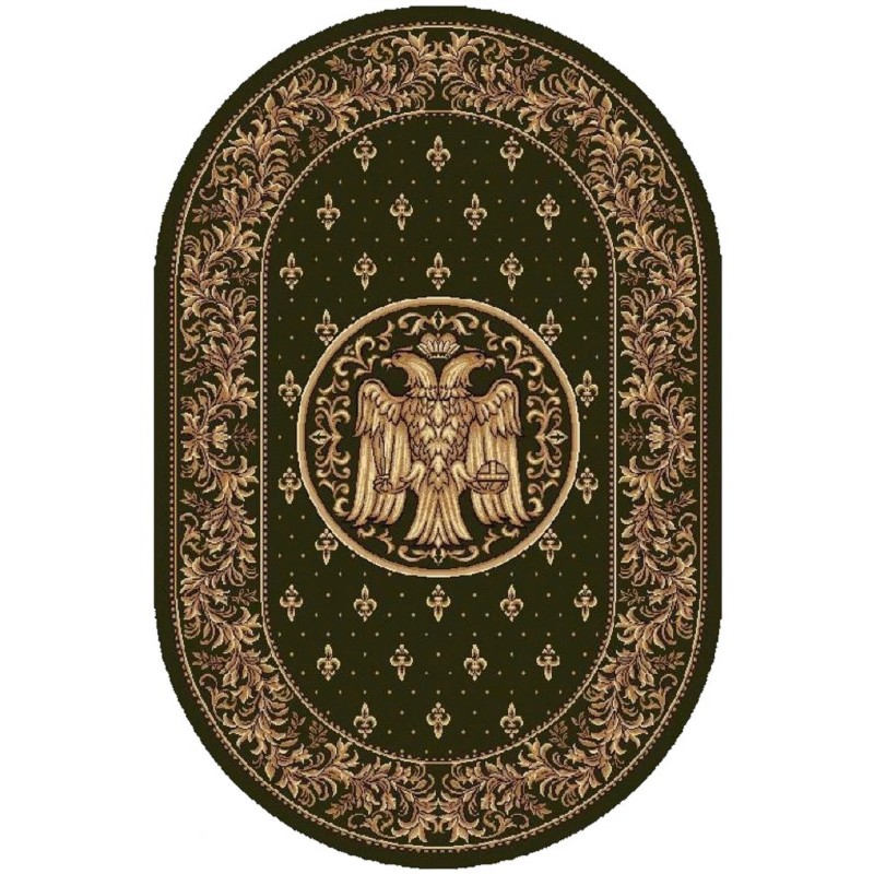 Covor Bisericesc Oval, 200 x 300 cm, Verde, Lotos 15032/210