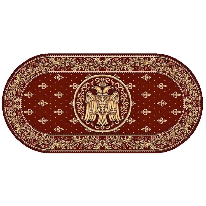 Covor Bisericesc Oval, 250 x 350 cm, Rosu, Lotos 15077/210