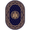 Covor Bisericesc Oval, 80 x 150 cm, Albastru, Lotos 15032/810