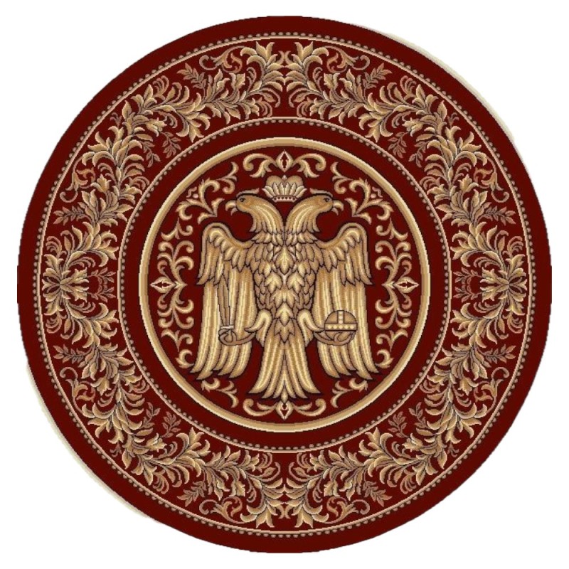 Covor Bisericesc Rotund, 150 x 150 cm, Rosu, Lotos 15032