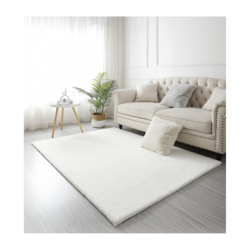 Covor Blanita Alb, Antiderapant, 120 x 160 cm, Lop 060