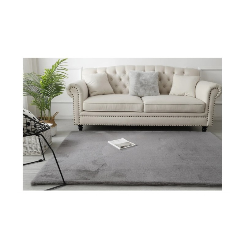 Covor Blanita Gri Deschis, Antiderapant, 80 x 150 cm, Lop 070