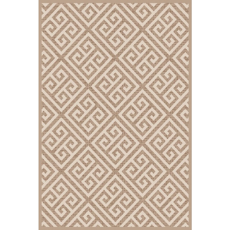 Covor Cappuccino Bej/Alb, Antistatic, 80 cm x 150 cm, 16063-10