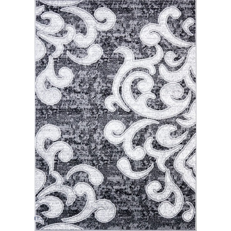 Covor Cappuccino Ramuri Gri, Dreptunghiular, 160 cm x 230 cm, 16028