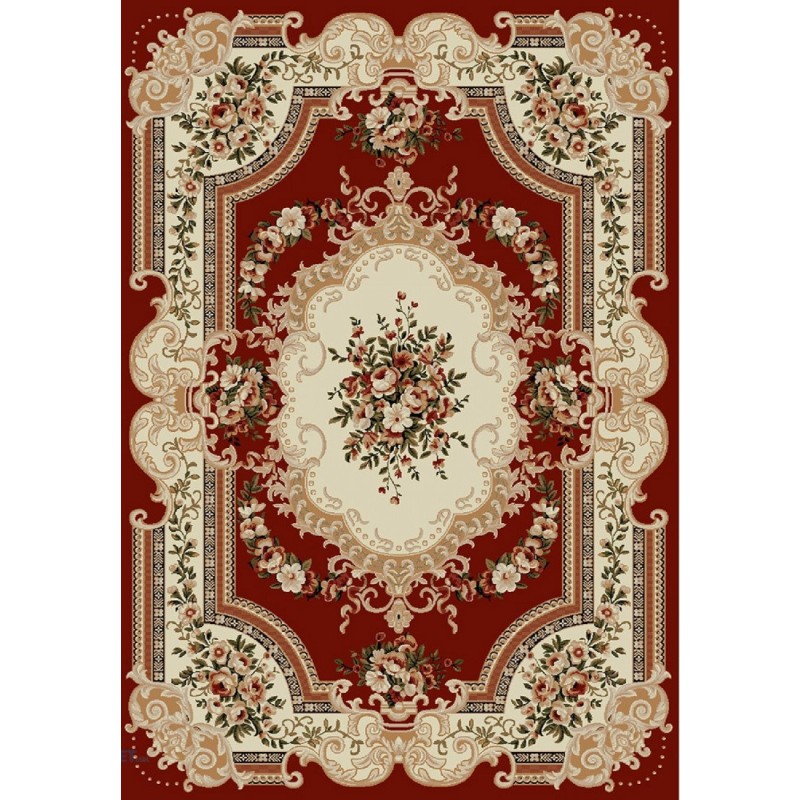 Covor Clasic Cocor Rosu, Dreptunghiular, 60 cm x 100 cm, Lotos 503/220