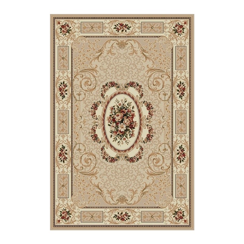 Covor Dreptunghiular, 100 x 200 cm, Bej / Crem, Lotos 542