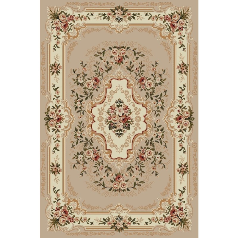 Covor Dreptunghiular, 100 x 200 cm, Crem / Bej, Lotos 570