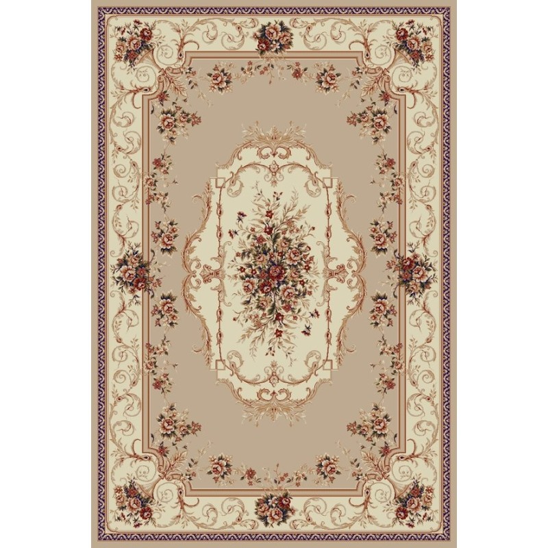 Covor Dreptunghiular, 100 x 200 cm, Crem, Lotos 507