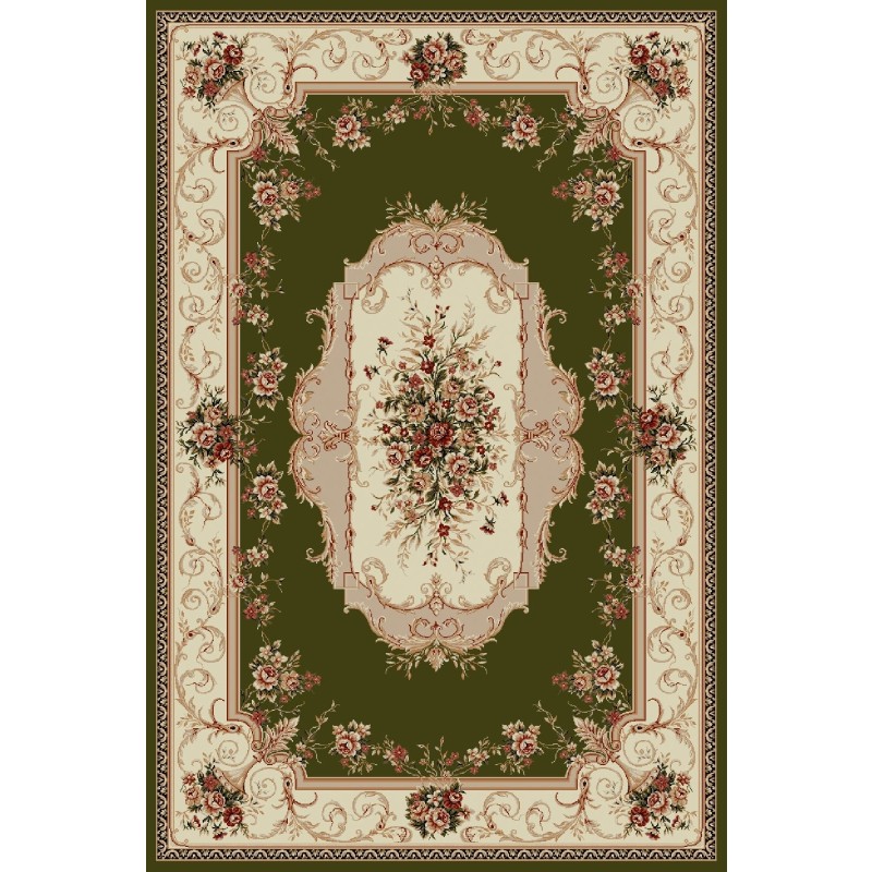 Covor Dreptunghiular, 100 x 200 cm, Verde, Lotos 507