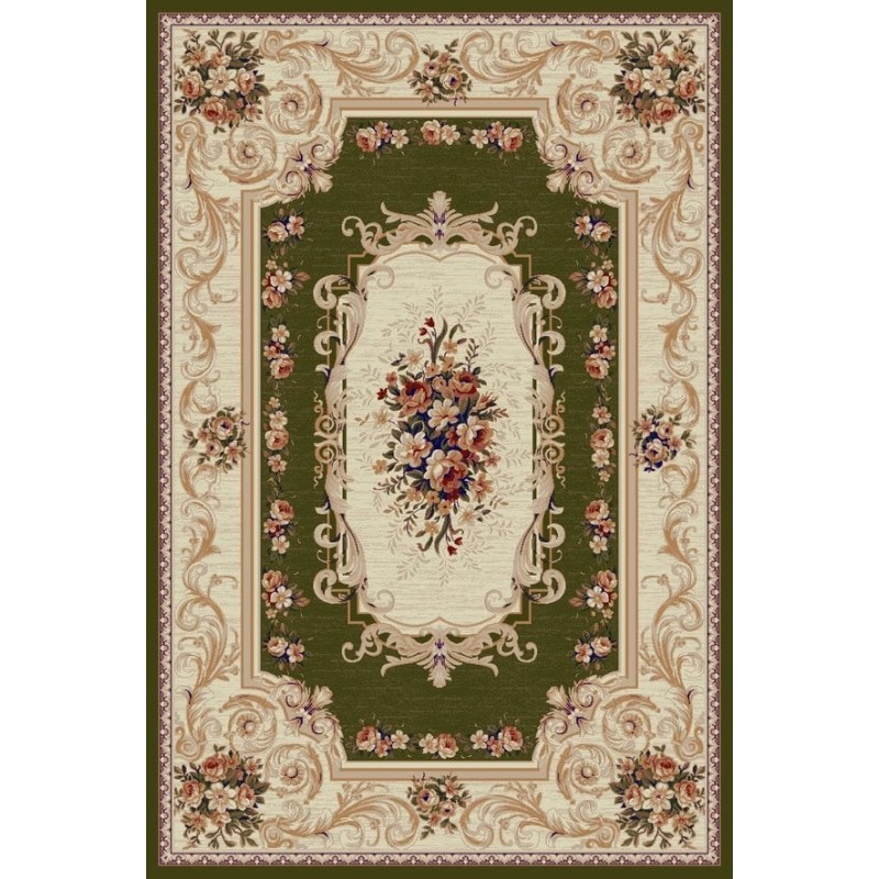 Covor Dreptunghiular, 100 x 300 cm, Verde, Lotos 535