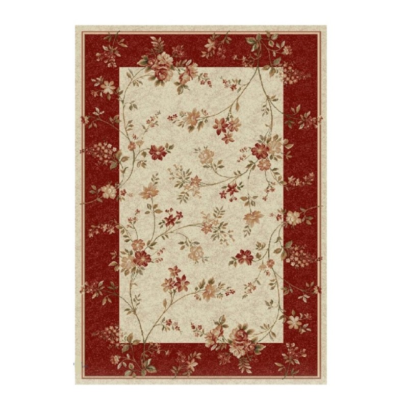 Covor Dreptunghiular, 120 x 170 cm, Crem / Grena, Lotos 551/120