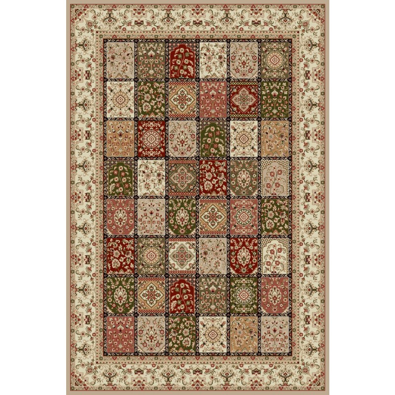 Covor Dreptunghiular, 120 x 170 cm, Crem, Lotos Model Timbre 1518/110