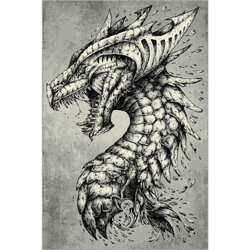 Covor Dreptunghiular, 120 x 170 cm, Gri, Kolibri Dragon 11611