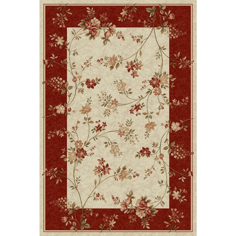 Covor Dreptunghiular, 160 x 230 cm, Crem/ Rosu, Lotos 551/120