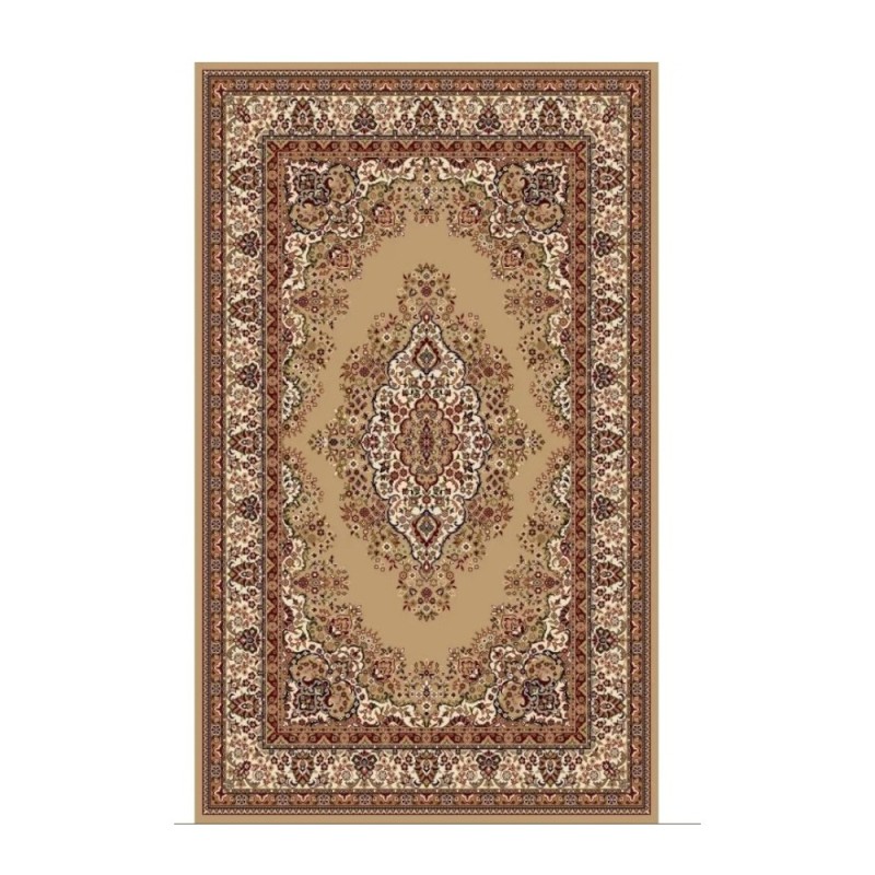 Covor Dreptunghiular, 200 cm x 300 cm, Bej / Maro, Model Lotos