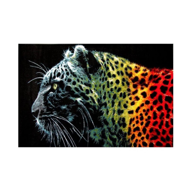 Covor Dreptunghiular, 200 x 300 cm, Multicolor, Kolibri Model Black Leopard 11016/180