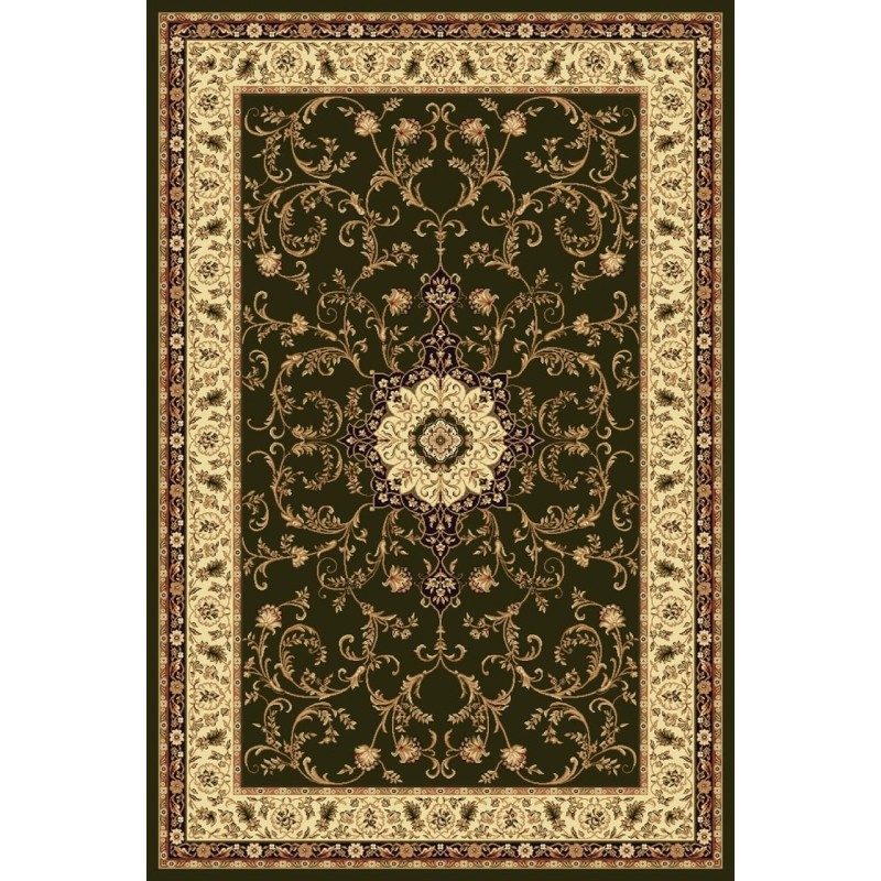 Covor Dreptunghiular, 200 x 300 cm, Verde / Crem, Lotos 523