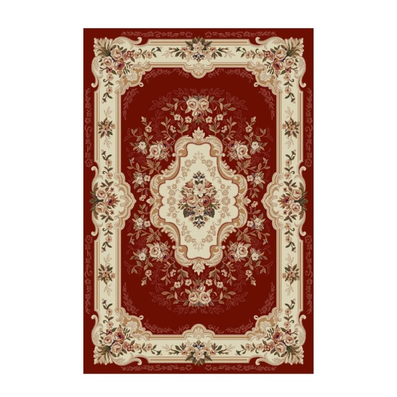 Covor Dreptunghiular, 60 x 110 cm, Grena, Model Floral Lotos