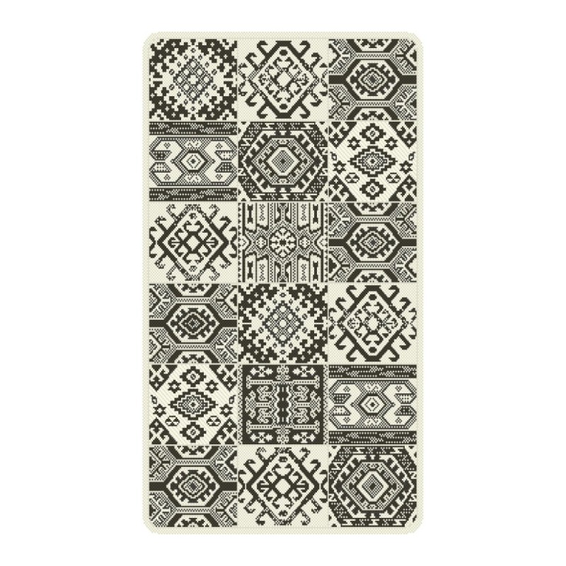 Covor Dreptunghiular, 75 x 150 cm, Antiderapant, Gri, Flex 19636/08