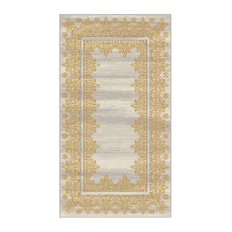 Covor Dreptunghiular, 80 x 150 cm, Auriu / Gri, Iris Model Oriental 28029/101