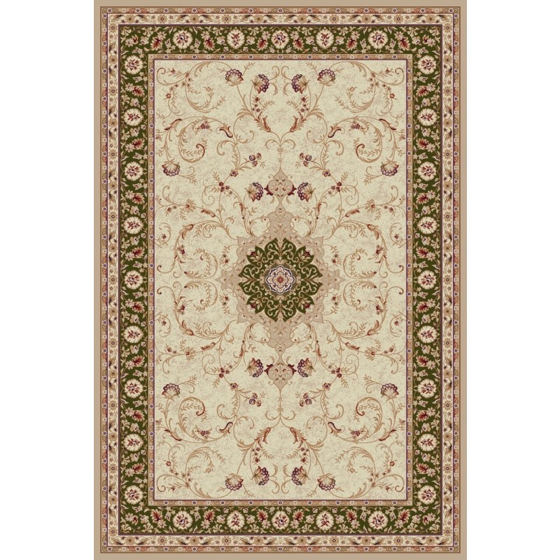 Covor Dreptunghiular, 80 x 150 cm, Verde, Model Clasic Lotos 523/130