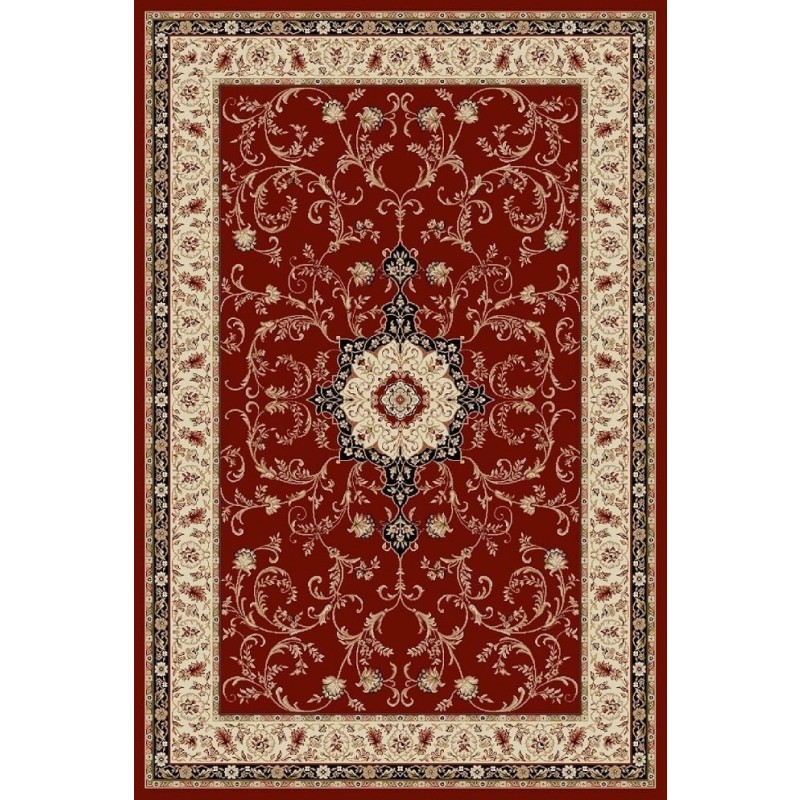 Covor Dreptunghiular, 80 x 200 cm, Rosu, Model Lotos