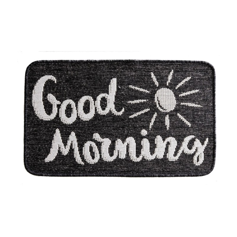 Covor Dreptunghiular pentru Usa de Intrare, Negru, 50 x 80 cm, Antiderapant, Model Flex