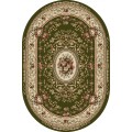 Covor Oval, 100 x 200 cm, Verde, Lotos 568