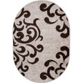 Covor Oval, 120 x 170 cm, Bej / Maro, Cappuccino Model Ramuri