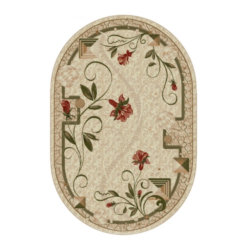 Covor Oval, 150 x 230 cm, Crem, Lotos 587/116