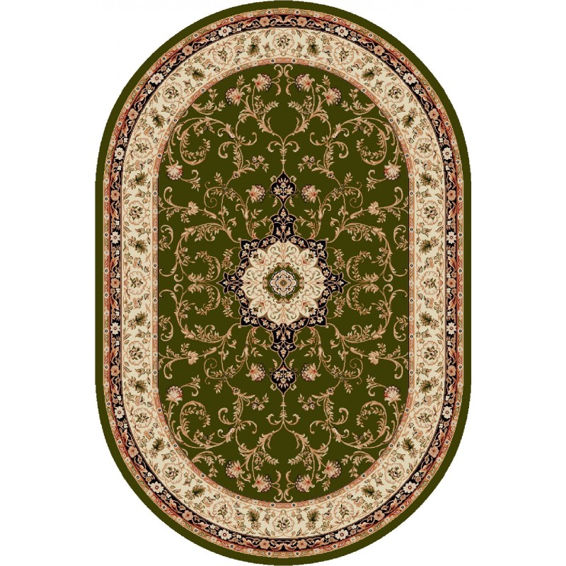 Covor Oval, 150 x 230 cm, Verde, Lotos 523