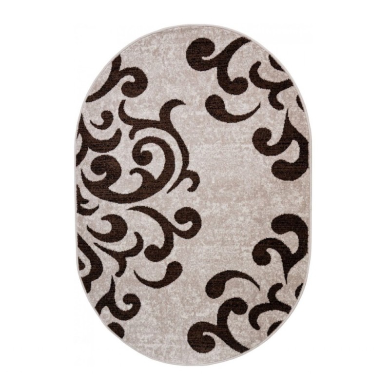 Covor Oval, 200 x 300 cm, Bej / Maro, Cappuccino 16028/118