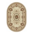 Covor Oval, 200 x 300 cm, Crem, Lotos 568/100