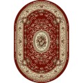 Covor Oval, 200 x 300 cm, Rosu / Grena, Lotos 568