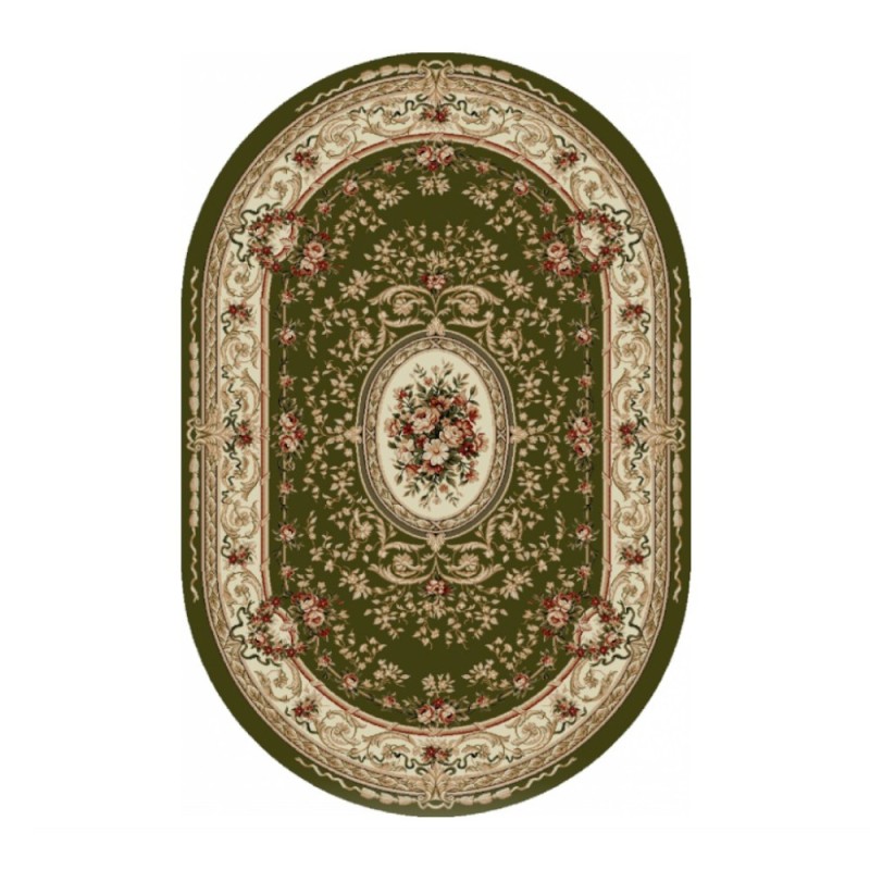 Covor Oval, 200 x 300 cm, Verde, Lotos 568/310