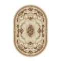 Covor Oval, 200 x 400 cm, Crem / Bej, Model Lotos
